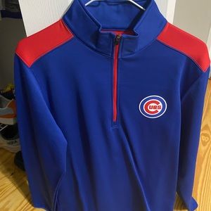 Blue Chicago cubs pull over